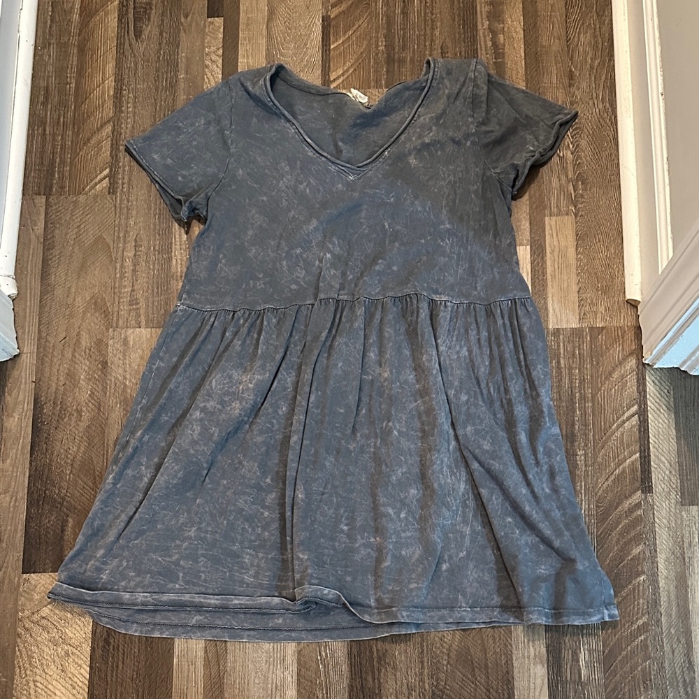 Caution To The Wind Charcoal V-Neck Tee